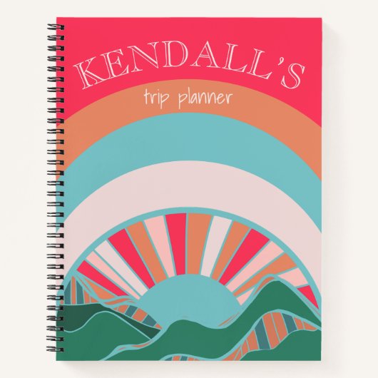 マウンカラフルテンサンカスタムプランナー ノートブック (正面)