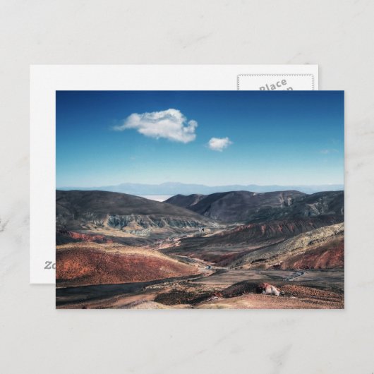 マウンカラフルトサレのまわりにスソルトフラッツ ポストカード (正面/裏面)