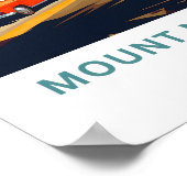 マウンガヌイ島ニュージーランドトラベルプリント ポスター (角)