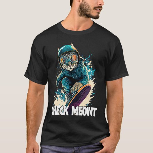 マウンクールトスキーヤー雪男性へ盤の女性キッズS Tシャツ (正面)