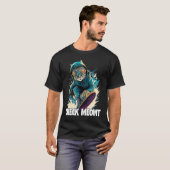 マウンクールトスキーヤー雪男性へ盤の女性キッズS Tシャツ (正面フル)