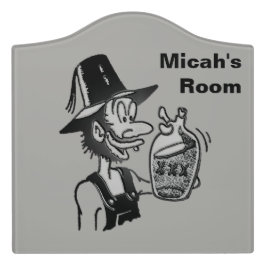 マウンテンおもしろいマン🏔️コミカルヒルビリー ドアサイン