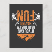 マウンテンおもしろい登山ジョーク登山者のユーモア ポストカード (正面)