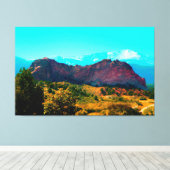 マウンテンかわいらしシーンキャンバスプリント キャンバスプリント (インサイチュ (ウッドフロア))