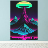 マウンテンの吸盤 キャンバスプリント (インサイチュ (ウッドフロア))