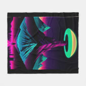 マウンテンの吸盤 フリースブランケット (正面(横))