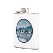 マウンテンアイランドレイクノースカロライナ反射 フラスク (左)