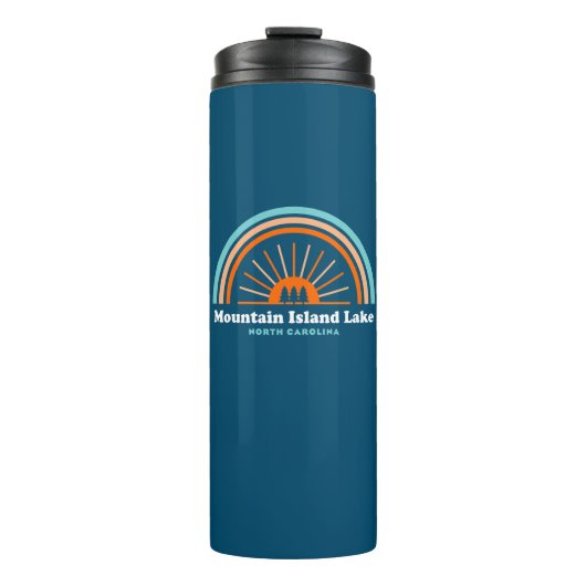マウンテンアイランドレイクノースカロライナ虹 タンブラー (正面)