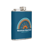 マウンテンアイランドレイクノースカロライナ虹 フラスク (右)