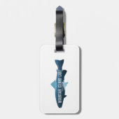 マウンテンアイランドレイクノースカロライナ魚 ラゲッジタグ (裏面縦)