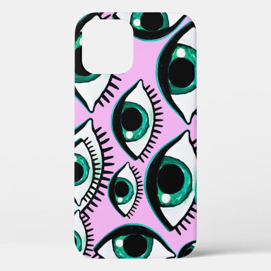 マウンテンアイ抽象芸術アイコン Case-Mate iPhoneケース (裏面)
