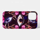マウンテンアイ。抽象芸術パターン iPhoneケース (裏面横)