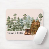 マウンテンアウトドア自然フォレストへのハイキング マウスパッド (マウス)