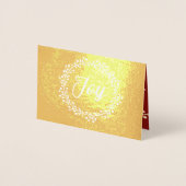 マウンテンアッシュリースジョイファミリーフォトブルゴーニュ金ゴールド 箔カード (正面)