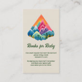 マウンテンアドベンチャーがベビーインサートの本を待つ エンクロージャーカード (正面)