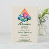 マウンテンアドベンチャーが赤ちゃんのシャワーを待つ 招待状 (スタンド正面)