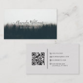 マウンテンアドベンチャーガイドQRコードビジネスカード 名刺 (正面/裏面)