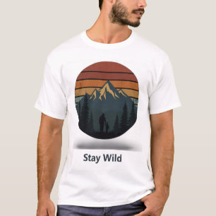 マウンテンアドベンチャーシャツ ステイ・ワイルド Tシャツ