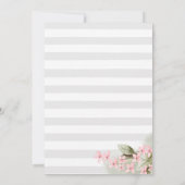 マウンテンアドベンチャーピンク薄紫ブライダルシャワー 招待状 (裏面)