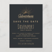 マウンテンアドベンチャーファミリー懇親会日付を保存 ポストカード (正面)