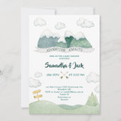 マウンテンアドベンチャーベビーシャワー招待状 招待状 (正面)