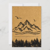 マウンテンアドベンチャー素朴がウッドシ結婚ー 招待状 (裏面)