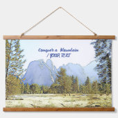 マウンテンアルプス自然スカイウッドトップウォールタペストリー 吊り下げ型タペストリー (正面)