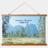 マウンテンアルプス自然スカイウッドトップウォールタペストリー 吊り下げ型タペストリー (正面2)