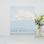 マウンテンアンドライトハウスランドスケープ文房具紙 (スタンド正面)