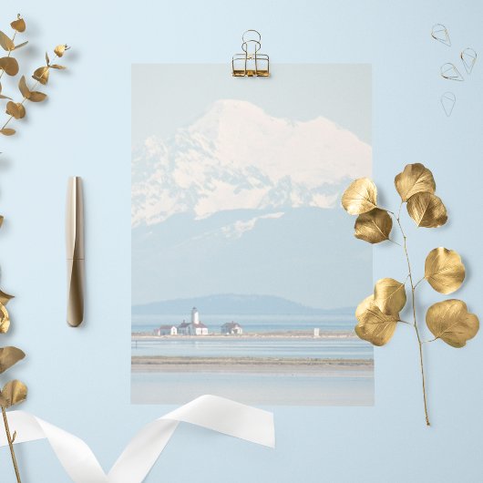 マウンテンアンドライトハウスランドスケープ文房具紙