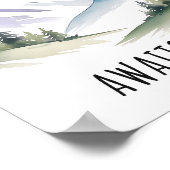 マウンテンアート、ワンダーラスト、アドベンチャー待ち ポスター (角)