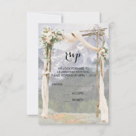 マウンテンアーボーパーク外挙式 返信カード 招待状