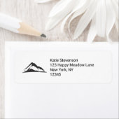 マウンテンイラストレーションインブラック ラベル (インサイチュ)