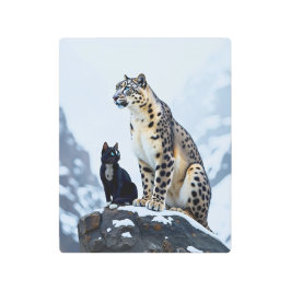 マウンテンウィスカー：フェリーニはユキヒョウに出会う メタルプリント