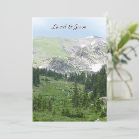 マウンテンウィルダネス結婚式招待状 招待状 (スタンド正面)