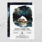 マウンテンウィルダネス誕生日招待状 招待状 (正面/裏面)