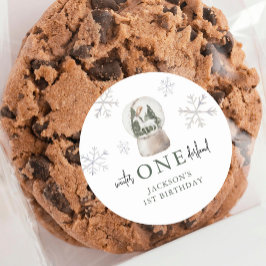 マウンテンウィンターオネダーランド1st誕生日パーティー ラウンドシール