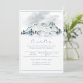 マウンテンウィンターシーンクリスマスパーティー 招待状 (スタンド正面)