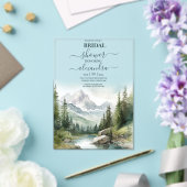 マウンテンウェディングパーティーブライダルシャワー アクリル招待状 (インサイチュ (ウェディング))
