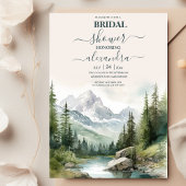 マウンテンウェディングパーティーブライダルシャワー 招待状