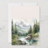 マウンテンウェディングパーティーブライダルシャワー 招待状 (裏面)