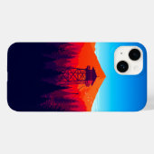 マウンテンウォッチタワー風光明媚な電話ケー鮮やかス – Na Case-Mate iPhoneケース (裏面 (横))