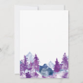 マウンテンウォーターエレガントカラー素朴マウーブ セーブザデート (裏面)