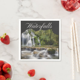 マウンテンウォーターフォールズトラベル スタンダードカクテルナプキン