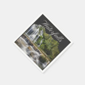マウンテンウォーターフォールズトラベル スタンダードカクテルナプキン (角)