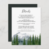 マウンテンウォーター素朴カラーパイン結婚ズ詳細 エンクロージャーカード (正面/裏面)