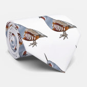マウンテンウズラ鳥の漫画イラストレーション ネクタイ (ロール)