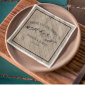 マウンテンウッドランド結婚フォレパーソナライズされたスト スタンダードカクテルナプキン