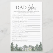 マウンテンウッドランド赤ちゃんシャワーパパジョークのゲーム (正面)