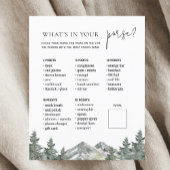 マウンテンウッドランド赤ちゃんシャワー財布ゲームカード